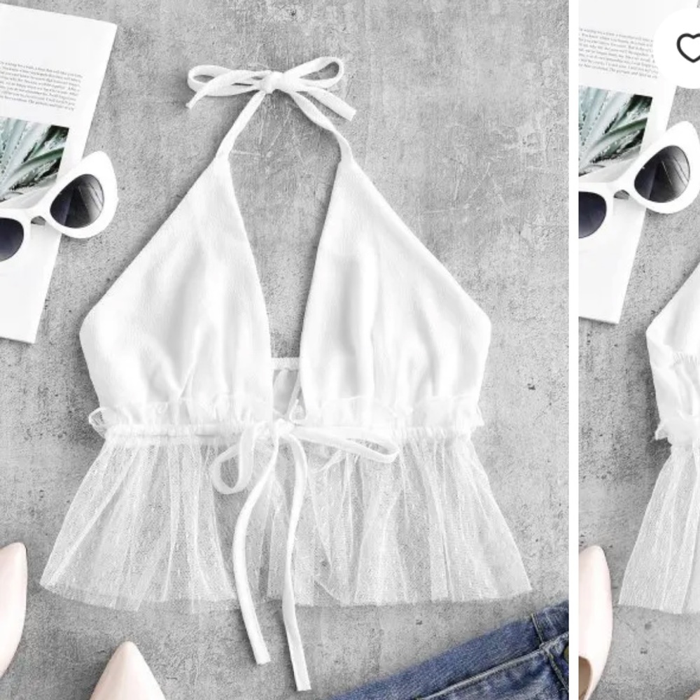 Halter crop top